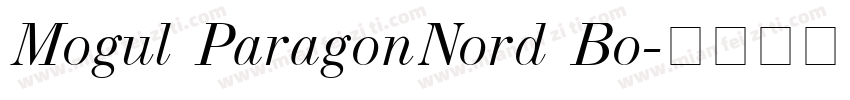 Mogul ParagonNord Bo字体转换